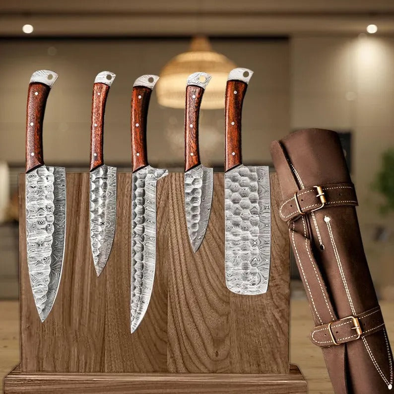 Damascus Chef Knife Set